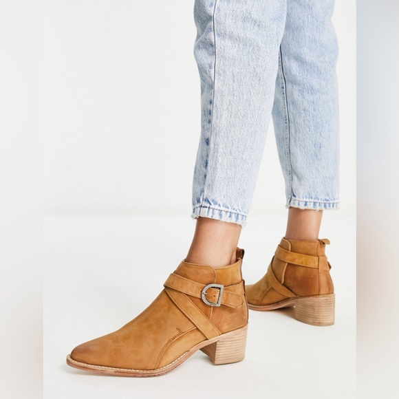 Free People | Back Loop Leather Ankle Boot - Picture 8 of 9